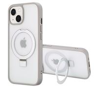 Accezz Coque Ring Stand avec MagSafe pour iPhone 15 - Gris