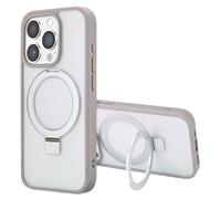 Accezz Coque Ring Stand avec MagSafe pour Apple iPhone 15 Pro - Grey