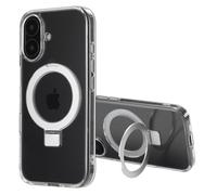 Accezz Coque Ring Stand avec MagSafe pour Apple iPhone 16 - Transparent