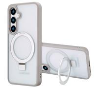 Accezz Coque Ring Stand avec MagSafe pour Samsung Galaxy S24 Plus - Grey