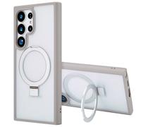 Accezz Accezz Coque Ring Stand avec MagSafe Samsung Galaxy S24 Ultra Grey Gris