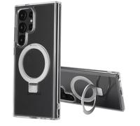 Accezz Coque Ring Stand avec MagSafe pour Samsung Galaxy S24 Ultra - Transparent