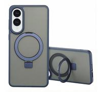 Accezz Coque Ring Stand avec MagSafe pour Samsung Galaxy S25 Edge - Blauw