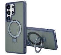 Accezz Coque Ring Stand avec MagSafe pour Samsung Galaxy S25 Ultra - Bleu