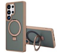 Accezz Accezz Coque Ring Stand avec MagSafe Samsung Galaxy S25 Ultra Marron Marron