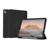 Accezz Coque tablette portefeuille Smart Silicone pour Apple iPad 11 (2025) 11 pouces A16 / iPad 10 (2022) 10.9 pouces - Noir
