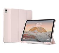 Accezz Coque tablette portefeuille Smart Silicone pour Apple iPad 11 (2025) 11 pouces A16 / iPad 10 (2022) 10.9 pouces - Rose