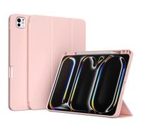 Accezz Coque tablette portefeuille Smart Silicone pour Apple iPad Pro 11 (2024) M4 - Rose