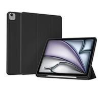 Accezz Accezz Coque tablette portefeuille Smart Silicone iPad Air 13 pouces (2026) M4 / (2025) M3 / (2024) M2 Noir Noir