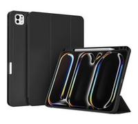 Accezz Accezz Coque tablette portefeuille Smart Silicone iPad Pro 11 (2025) M5 / (2024) M4 Noir Noir