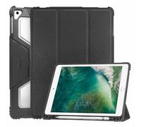 Accezz Coque tablette Rugged Trifold pour Apple iPad 6 (2018) 9.7 pouces / iPad 5 (2017) 9.7 pouces / Air 2 (2014)/Air 1 (2013) - Noir