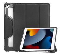 Accezz Coque tablette Rugged Trifold pour Apple iPad 9 (2021) 10.2 pouces / iPad 8 (2020) 10.2 pouces / iPad 7 (2019) 10.2 pouces - Noir