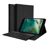 Accezz Étui de tablette Bluetooth Clavier AZERTY pour iPad 6 (2018) 9.7 pouces / pour iPad 5 (2017) 9.7 pouces / Air 2 (2014) / Air 1 (2013) Noir Noir G