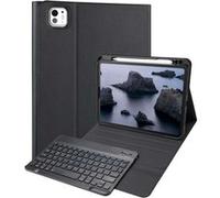 Accezz Étui de tablette Bluetooth Clavier pour iPad Pro 11 (2025) M5 / (2024) M4 - QWERTY / NL - Noir Noir