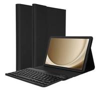 Accezz Étui de tablette Bluetooth Clavier pour Samsung Galaxy Tab A9 Plus - QWERTY / NL - Noir Noir