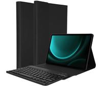 Accezz Étui de tablette Bluetooth Clavier pour Samsung Galaxy Tab S10 FE / S9 FE - QWERTY / NL - Noir