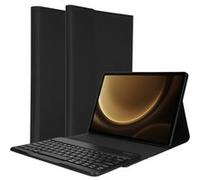 Accezz Étui de tablette Bluetooth Clavier pour Samsung Galaxy Tab S9 FE Plus - QWERTY / NL - Noir Noir