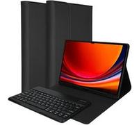 Accezz Étui de tablette Bluetooth Clavier pour Samsung Galaxy Tab S9 Plus - QWERTY / NL - Noir Noir