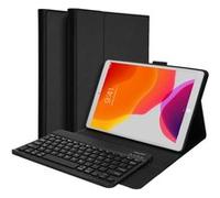 Accezz Étui de tablette portefeuille Bluetooth Clavier AZERTY Apple iPad 9 (2021) 10.2 pouces / iPad 8 (2020) 10.2 pouces / iPad 7 (2019) 10.2 pouces