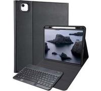 Accezz Étui de tablette portefeuille Bluetooth Clavier pour iPad Air 13 pouces (2026) M4 / (2025) M3 / (2024) M2 - AZERTY / FR - Noir Noir