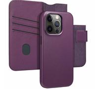 Coque pour iPhone 14 Pro Cuir véritable Heath Purple