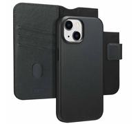 Accezz Accezz Étui de téléphone portefeuille en cuir 2-en-1 avec MagSafe iPhone 15 Onyx Black