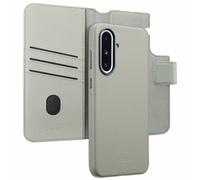 Accezz Étui de télephone portefeuille en cuir 2-en-1 avec MagSafe pour Samsung Galaxy A36 / A56 - Light Grey