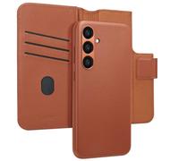 Accezz Étui de télephone portefeuille en cuir 2-en-1 avec MagSafe pour Samsung Galaxy S23 FE - Sienna Brown