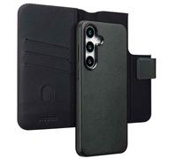 Accezz Étui de télephone portefeuille en cuir 2-en-1 avec MagSafe pour Samsung Galaxy S25 Plus - Onyx Black