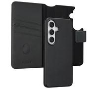 Accezz Étui de télephone portefeuille en cuir 2-en-1 avec MagSafe pour Samsung Galaxy S26 - Onyx Black