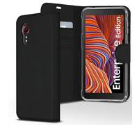 Accezz Étui de télephone Wallet pour Samsung Galaxy Xcover 5 - Noir