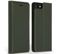 Coque pour iPhone SE (2022), iPhone SE (2020), iPhone 8, iPhone 7, iPhone 6s, iPhone 6 Cuir véritable Vert