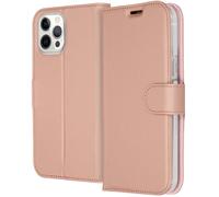 Accezz Étui de télephone Wallet pour Apple iPhone 12 Pro Max - Rose Doré