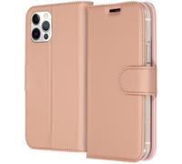 Accezz Wallet TPU Housse à rabat Apple iPhone 12 (Pro) - Or rose