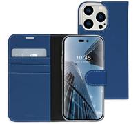 Accezz Étui de télephone Wallet pour Apple iPhone 14 Pro Max - Bleu foncé