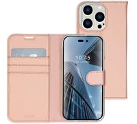 Accezz Étui de télephone Wallet pour Apple iPhone 14 Pro Max - Rose Doré