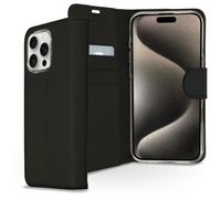 Coque pour iPhone 16 Pro Similicuir Noir