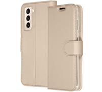 Accezz Étui de télephone Wallet pour Samsung Galaxy S21 Plus - Doré