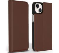 Accezz étui mince en cuir de qualité supérieure pour iPhone 14 Plus - Marron