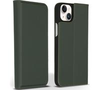 Accezz étui mince en cuir de qualité supérieure pour iPhone 14 Plus - Vert
