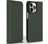 Accezz étui mince en cuir de qualité supérieure pour iPhone 14 Pro Max - Vert