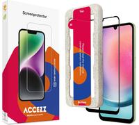 Accezz Gehard Glas Full Cover Screenprotector avec applicateur pour le Samsung Galaxy A25 (5G)