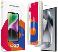 Accezz Gehard Glas Full Cover Screenprotector avec applicateur pour le Samsung Galaxy S24 Ultra