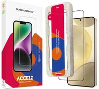 Accezz Gehard Glas Full Cover Screenprotector avec applicateur pour le Samsung Galaxy S25 Plus