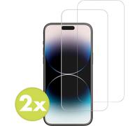 Accezz Gehard Glas Screenprotector 2-pack pour Apple iPhone 15 Plus / 15 Pro Max / 16 Plus