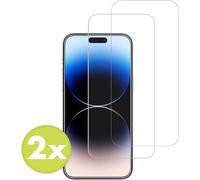 Accezz Gehard Glas Screenprotector 2-pack voor de Apple iPhone 15 / 15 Pro / 16