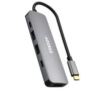 Accezz Hub USB-C 5-en-1 - 4K 30Hz Ultra HD - Charge de 100 watts - Station d'accueil