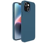 Coque pour iPhone 14 Plus Cuir véritable Bleu foncé