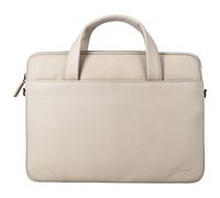 Accezz Leather Sac ordinateur 16 pouces - Beige