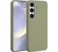 Accezz Coque Liquid Silicone avec MagSafe pour Samsung Galaxy S25 Plus - Cooper Green